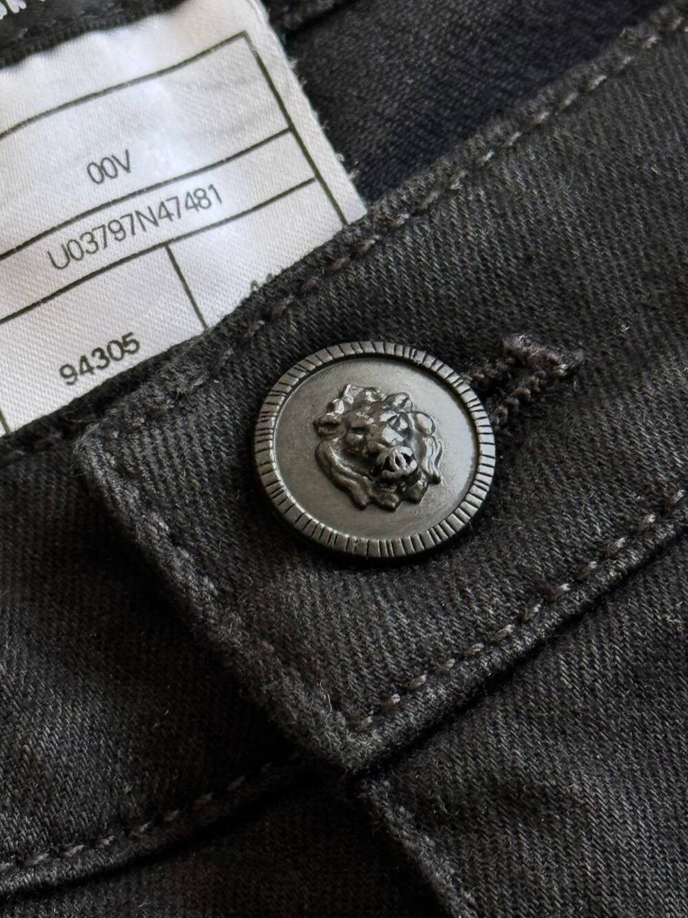 Chanel CC Leon Uniform Black Stretch Denim Jeans